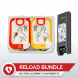 Physio-Control LIFEPAK CR2 AED Pad and Battery Replacement Bundle